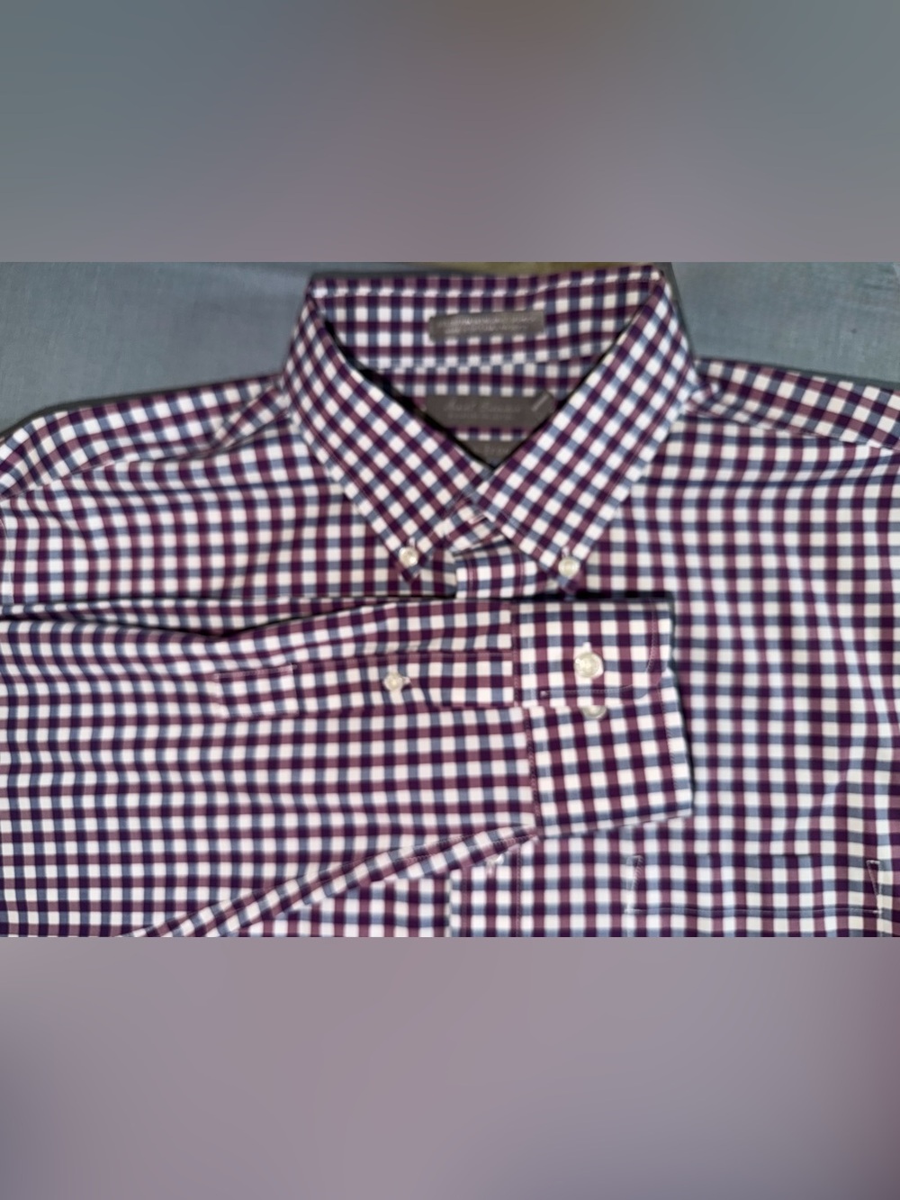 Daniel Cremieux Mens XL Non-Iron Cotton Plaid Button Down Shirt Academia Preppy